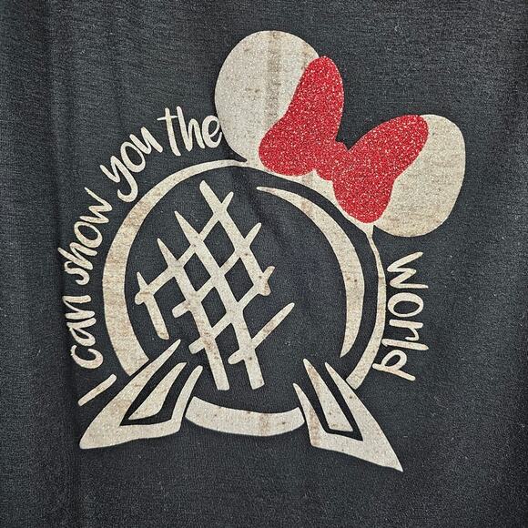 Disney Minnie Epcot-Themed Hi-Lo Tank Top, I Can Show You the World, Women's 2X - Picture 2 of 8